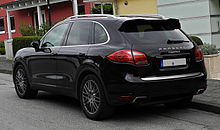 Porsche Cayenne (Germany; pre-facelift) Porsche Cayenne S (92A) - Heckansicht, 10. Oktober 2011, Wulfrath.jpg