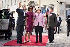 English: President Barack Obama and First Lady...