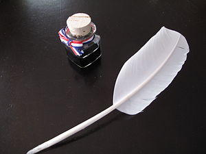 English: Quill pen