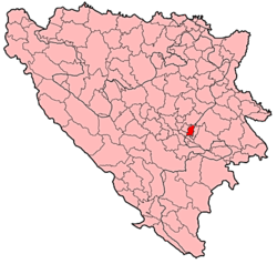 Location of Novi Grad, Sarajevo within Bosnia and Herzegovina.