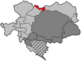 Localização de Silésia Austríaca