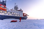 Januar 2023: Die Polarstern während der MOSAiC-Expedition