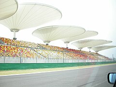 Covered grandstand H & K
