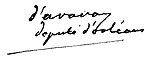 Signature de Claude Antoine de Béziade