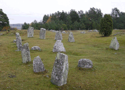 Barco funerário em Åsa (Åsa gravfält)