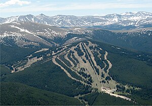 Aerial view of Ski Cooper.