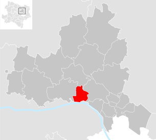 Lage der Gemeinde Spillern im Bezirk Korneuburg (anklickbare Karte)