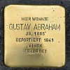 Stolperstein Herderstr. 11 Abraham Gustav