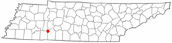 Location of Clifton, Tennessee