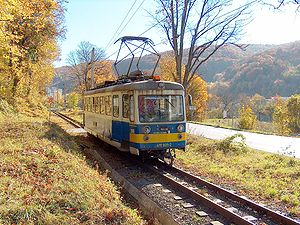 Umgebauter Triebwagen in Teplice