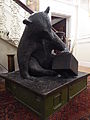 A sculpture of Wojtek the soldier bear by David Harding