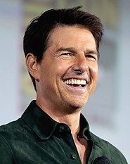 Actor Tom Cruise descends from paternal Irish ("Cruise" and "O'Mara") lineage around County Dublin. Tom Cruise by Gage Skidmore 2.jpg