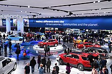 North American International Auto Show View from upper level of Ford display -- 2018 North American International Auto Show (40540943864).jpg