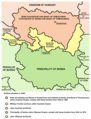 Serbian Voivodeship and Banat of Temeschwar and Principality of Serbia in 1849