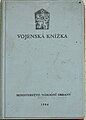 Vojenská knížka z roku 1986