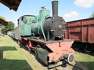 erhaltene Lokomotive im Museum Sochaczew