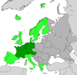 Europa occidentale - Localizzazione