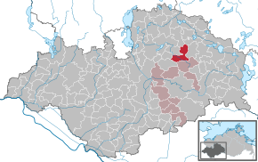 Poziția Zölkow pe harta districtului Ludwigslust-Parchim