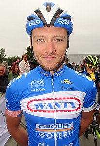 Robin Stenuit lors du Grand Prix de la ville de Zottegem 2015.