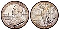 Юбилейная монета номиналом в полдоллара США, посвящённая 150-й годовщине высадки капитан Джеймса Кука на Гавайях