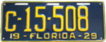 1929 Florida License Plate.png