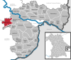 Lage der Gemeinde Aldersbach im Landkreis Passau