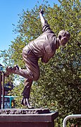 Alec Bedser statue, Woking