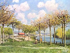 La Seine à Bougival par Alfred Sisley (Metropolitan Museum of Art)