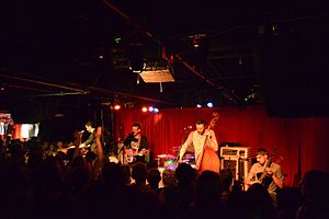 AJJ performing at the Grog Shop in Cleveland Heights in 2014
