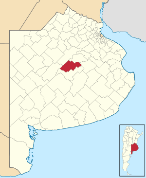 Муниципалитет Хенераль-Альвеар на карте