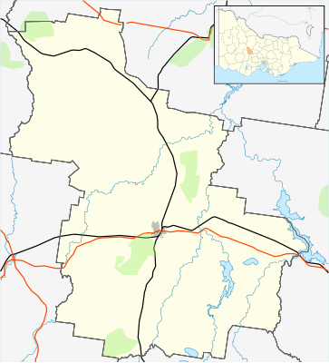 Location map Australia Victoria Shire of Central Goldfields