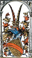 Wappengrafik von Otto Hupp im Münchener Kalender von 1895