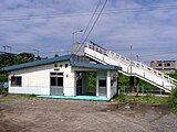 美々駅時代の駅舎（2004年7月）