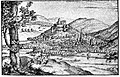 Stadt und Burg Biedenkopf, Zeichnung von Wilhelm Dilich 1591