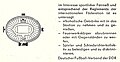 Blockeinteilung auf der Rückseite der Eintrittskarte zum Spiel DDR gegen Belgien, 1983