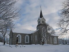 Brønnøy Church in winter