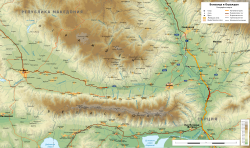 A map of the Sandanski–Petrich Valley