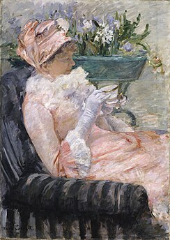 Mary Cassatt: La taza de té. Lidia Cassatt, la hermana de la pintora, en 1879.