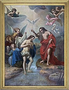 Baptême du Christ d'après Pierre Mignard.