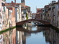 Chioggia - Vena Kanalı üzerinde bir köprü.