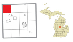 Location within Isabella County