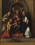 『聖カタリナの神秘の結婚』1510年頃　ナショナル・ギャラリー・オブ・アート所蔵