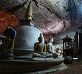 A Dambulla barlangtemplom Srí Lankán - a világ egyik legrégebbi buddhista temploma.