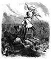 Die Gartenlaube (1859) b 405.jpg Die Wiedereroberung einer Fahne in der Schlacht von Magenta (Carl Emil Döpler)