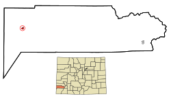 Location in Dolores County and the State of Colorado