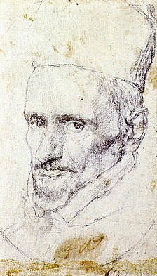 A sketch of archbishop Gaspar de Borja y Velasco.