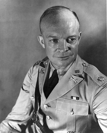 Dwight D. Eisenhower while a major in the US Army.