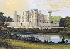 Eastnor Castle circa 1880.