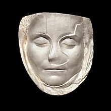 Maschera funeraria di una bambina romana.