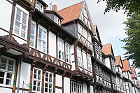 Fachwerk Häuser, a German style of Timber framing in Wolfenbüttel